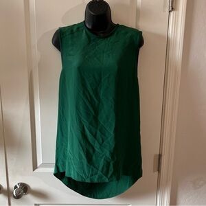 Alice + Olivia Silk Sleeveless Open Drape Back Blouse